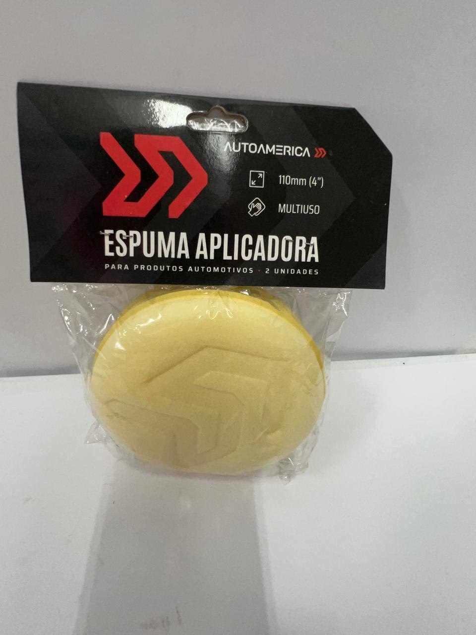 AUTO AMERICA ESPUMA APLIC AMARELA (PACK C/2)